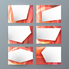 Set of 6 design Business brochure  templates for multipurpose pr
