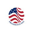 Presidents Day Icon EPS 10 vector stock illustration