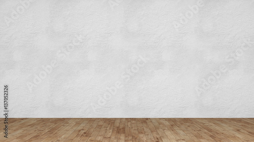 Plaster Wall With Wooden Floor As Stage Image Kaufen Sie Dieses
