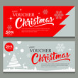 Vector illustration,Gift voucher Merry christmas concept design template background