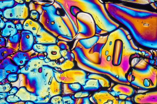 Obraz Dibond Ammonium sulfate microcrystals