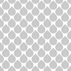 Poster - Abstract geometric black and white minimalistic background with