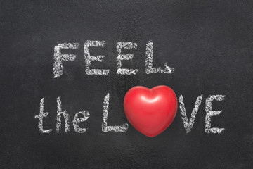 Canvas Print - feel the love heart