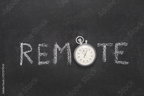 Remote Word Watch Stock Photo Adobe Stock