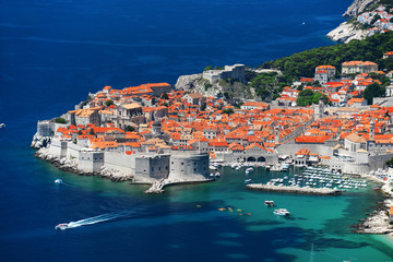 Wall Mural - Aerial view of Dubrovnik, Croatia