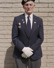 Portrait Of Elderly WWII Veteran