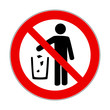 kein Müll abladen Verbotsschild