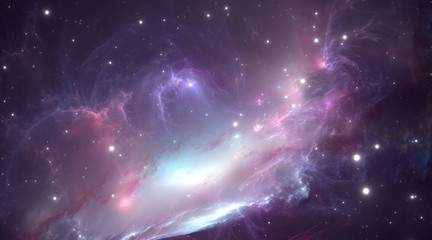 Wall Mural - space nebula. illustration
