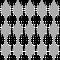 Poster - Abstract seamless pattern of circles and other geometric figures.