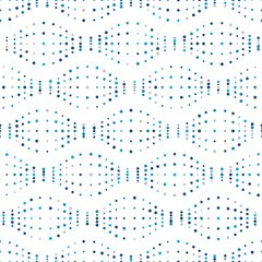 Poster - Abstract seamless geometric pattern of circles on a white background.