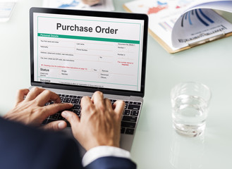 Poster - Purchase Order Form Payslip Concept