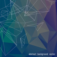Aufkleber - Abstract Color Triangle Background