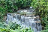 Fototapeta Łazienka - Huay Mae Kamin Waterfall Park
