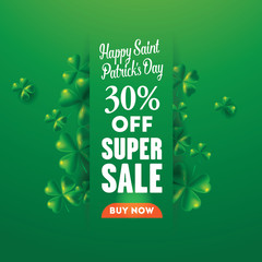 Banner St. Patrick's Day Sale