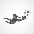 goalkeeper, ball icon