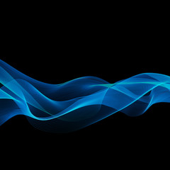 Poster - Abstract color wave design element