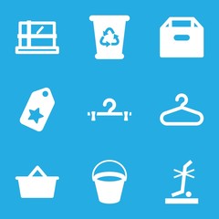 Poster - Set of 9 empty filled icons