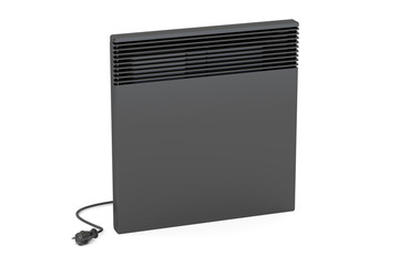 Poster - black convection heater, 3d rendering
