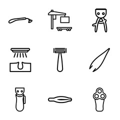 Poster - Set of 9 removal outline icons