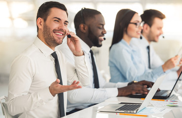 Wall Mural - Business people working