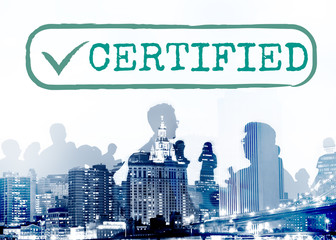 Sticker - Certified Result Status Approve Decision Graphic Concept