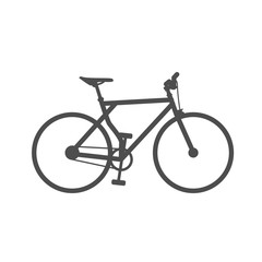 Wall Mural - bike icon on white background