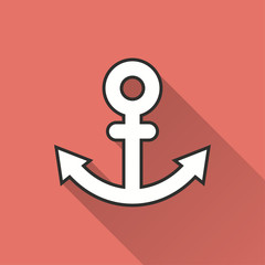 Wall Mural - Anchor vector icon