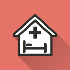 Wall Mural - Hospital vector icon