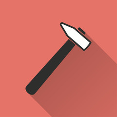 Poster - Hammer vector icon