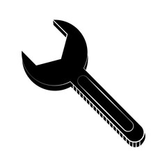 Sticker - wrench maintenance equipment repair pictogram vector illustration eps 10