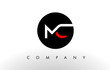 MC Logo.  Letter Design Vector.