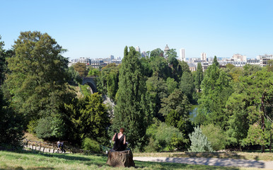 Poster - Parc des buttes Chaumont à Paris