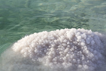 Dead Sea Salt Deposits Stones White Crystals 