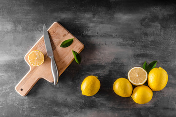 Wall Mural - Fresh lemons photo