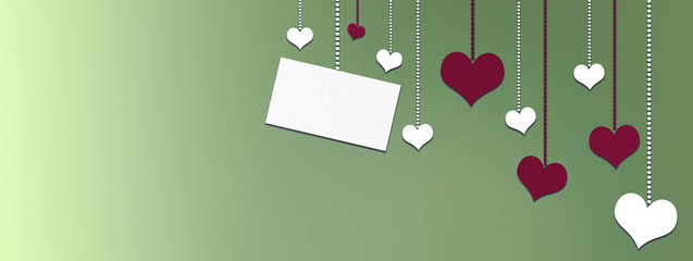Wall Mural - heart motive.