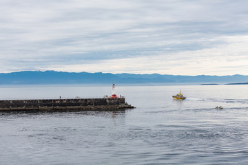 Sticker - Pilot Boat Rounding Victoria Lighthouse