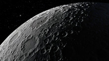 3d Illustration Of The Moon. Elements Of This Image Furnished By NASA