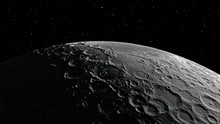 3d Illustration Of The Moon. Elements Of This Image Furnished By NASA