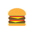 Illustration of cheeseburger