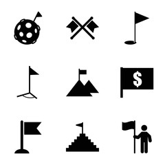 Poster - Set of 9 flag filled icons