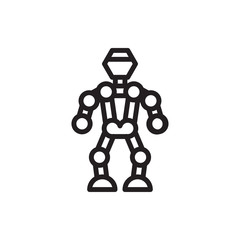 Poster - robot icon illustration