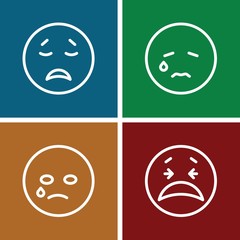 Sticker - Set of 4 sorry outline icons