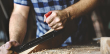 Carpenter Craftman Lumber Timber Woodwork Concept