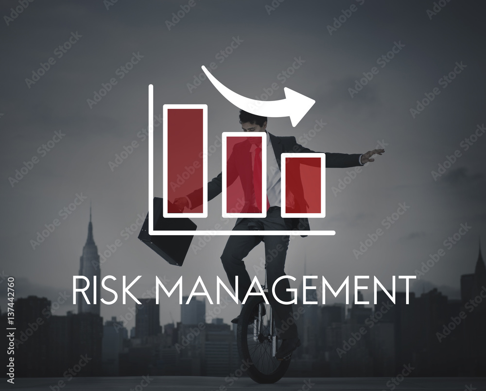 Control Risks Arrow Risk Management Diagram Graph Arrow Concept Stock Photo | Adobe Stock