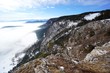 Berglandschaft im Winter / Über den Wolken / Aussicht auf Wolkendecke 