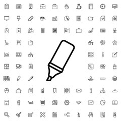 Poster - highlighter icon illustration
