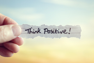 Wall Mural - Think positive