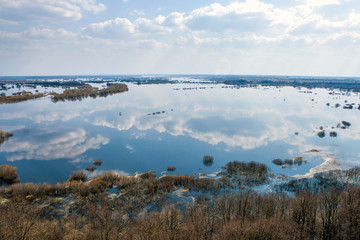  spring overflow of Dnieper river
