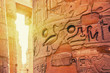 Hieroglyphs of Karnak temple