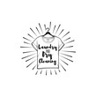 laundry logo, emblem and design element. t-shirt